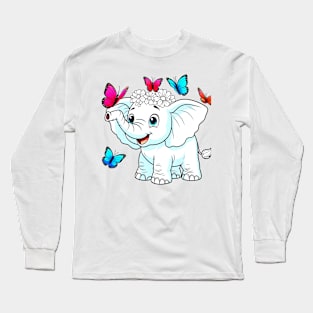 Pretty Elephant Long Sleeve T-Shirt